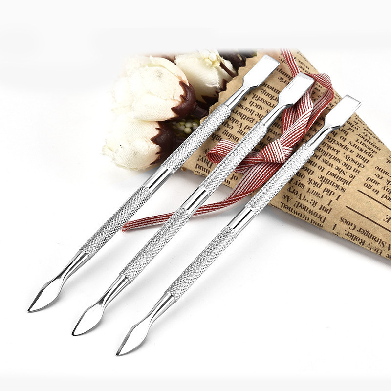 厂家直销 美甲工具 美甲死皮推 双头美甲去死皮推 卸甲刚推 批发