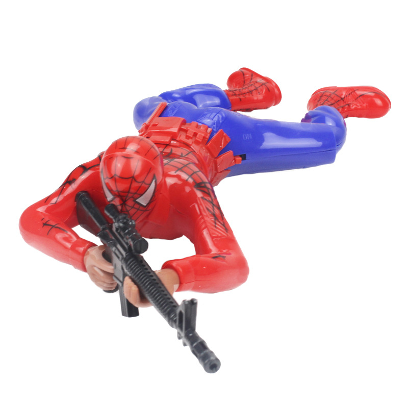 Bear out Electric Spider-Man Creeper Children's Toy with Light Sound Crawling Strong Brother Creeper Toy Wholesale