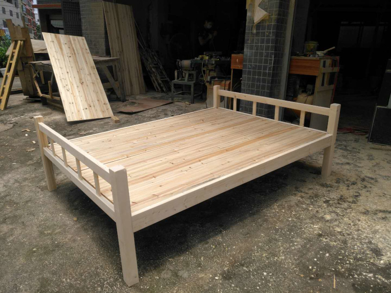 实木床双人床经济型现代简约单人出租房床主卧室1.5米1.2米可定制