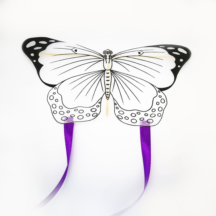 迷你儿童手工蝴蝶风筝 竹工艺风筝 mini风筝 微型风筝材料包订制