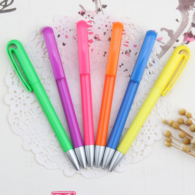 供应特色扭扭笔旋动圆珠笔面筋型扭扭笔促销礼品笔可定制logo