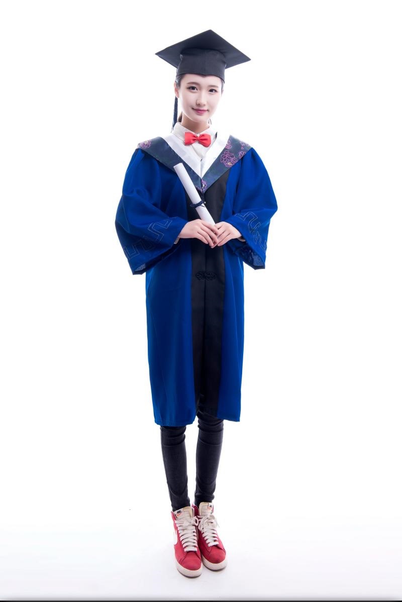 学士服 大学生毕业礼服 博士服文科演出的服搭配帽子硕士服成人礼