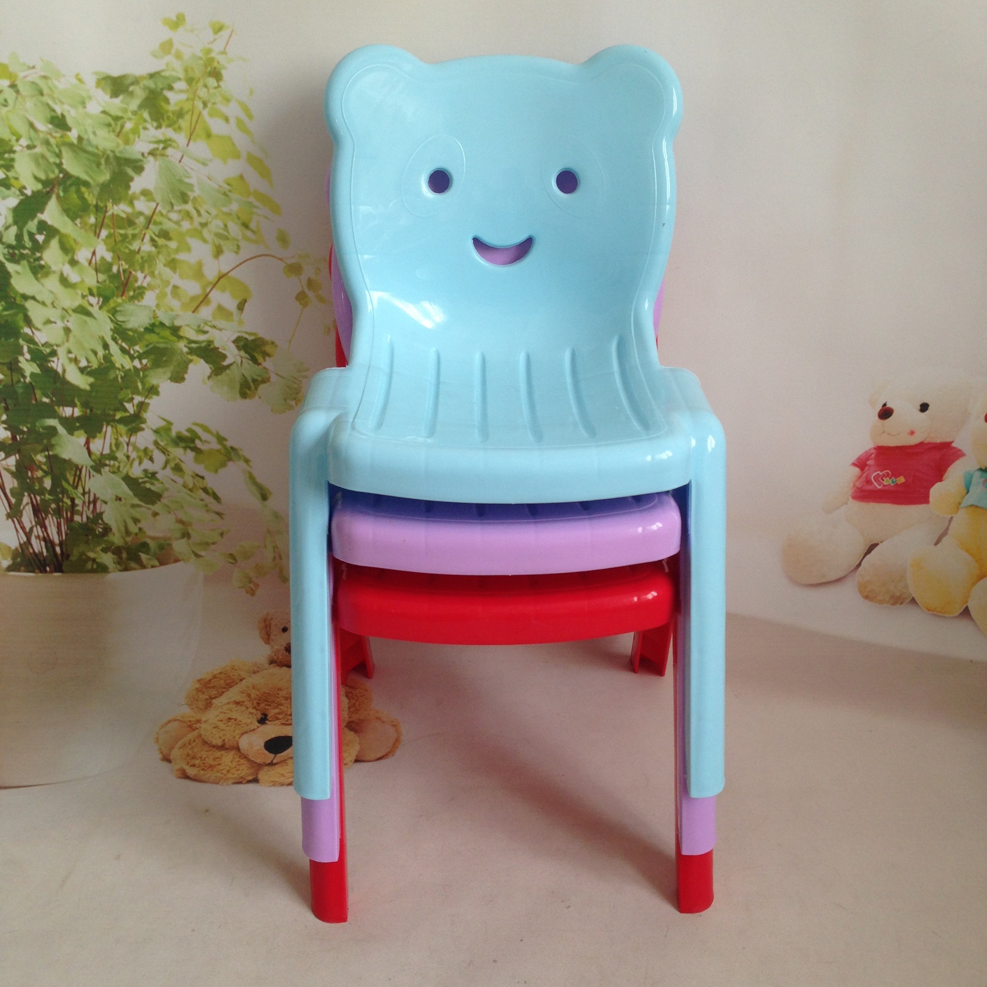 厂家直销加厚儿童塑料椅子 幼儿园靠背凳子座椅 多功能宝宝学习
