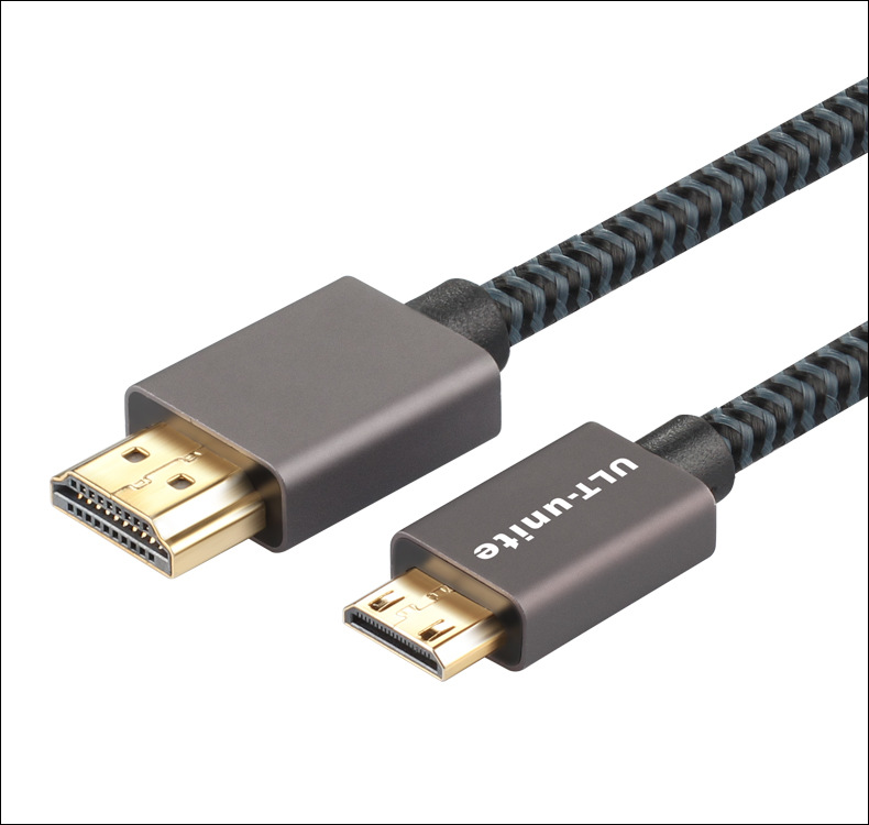 新品hdmi转mini hdmi线4k高清迷你接口平板相机标准2.