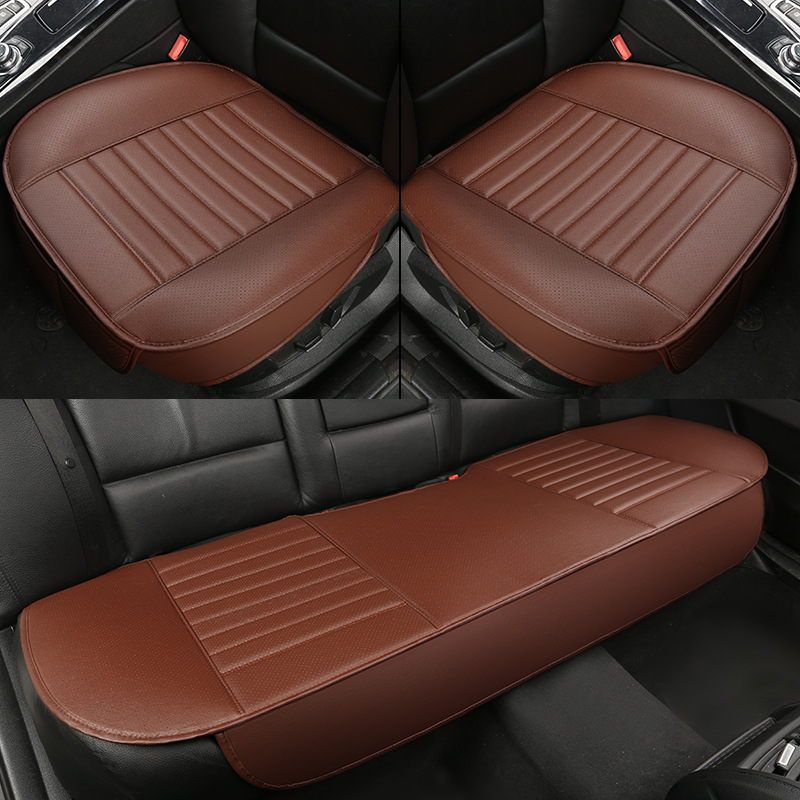Foreign Trade Factory Wholesale Car Seat Cushion Three-Piece Set Four Seasons Universal Single Seat without Backrest Seat Cushion
