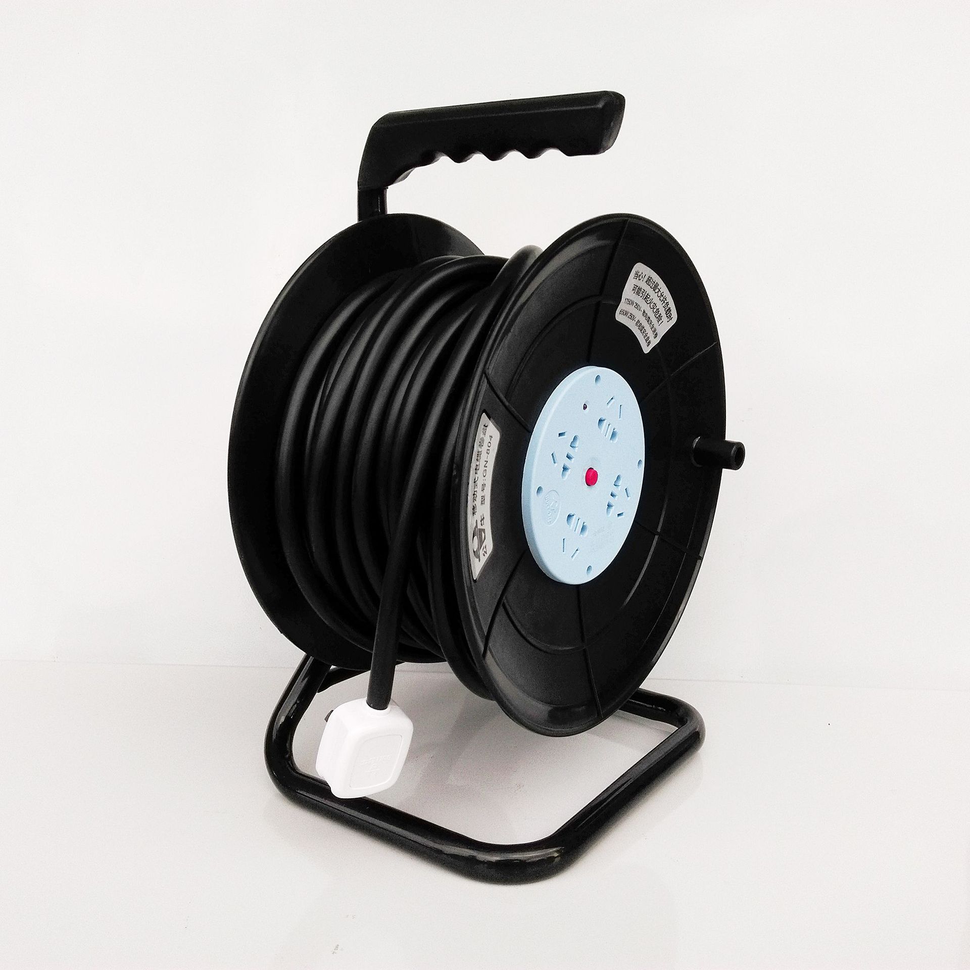 公牛线盘gn-804绕线盘电缆盘10a移动电源盘过热保护线轴 插座50米