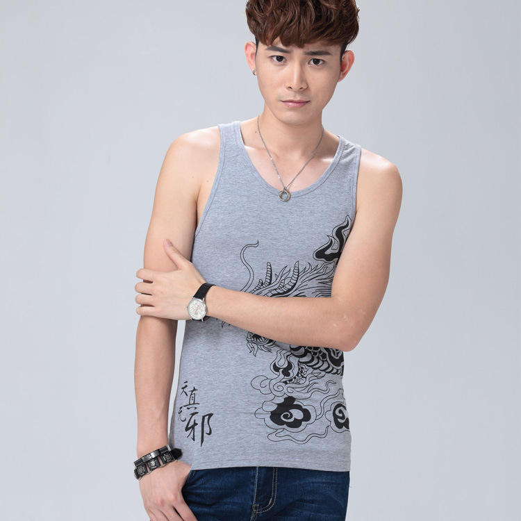 动漫周边t恤 盗墓笔记张起灵小哥马夹男夏季无袖背心衣服