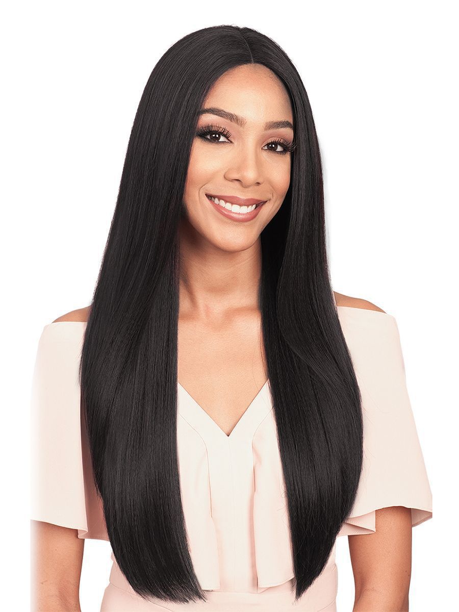 速卖通假发女 外贸亚马逊热卖欧美黑人款中分长直发假发厂家直销