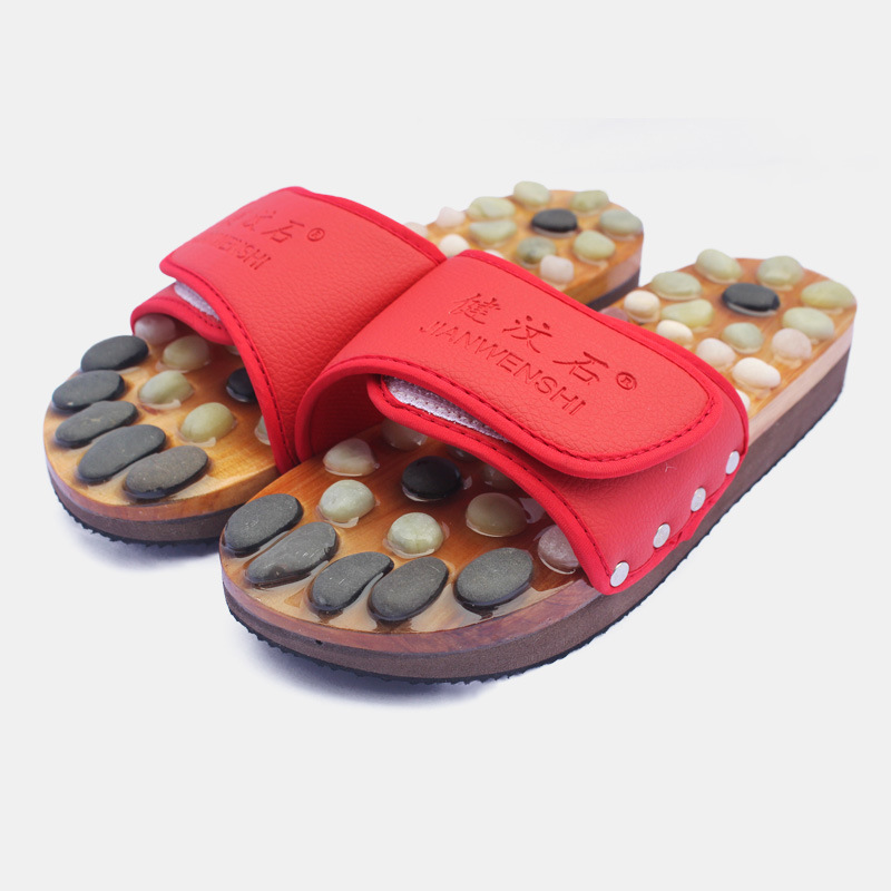 新款源头厂家 保健按摩鞋 鹅卵石足底按摩 室内外拖鞋