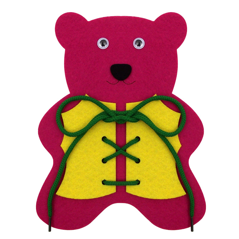 工厂批发创意教学用品毛毡布手工diy道具 幼儿园老师教学玩具 练