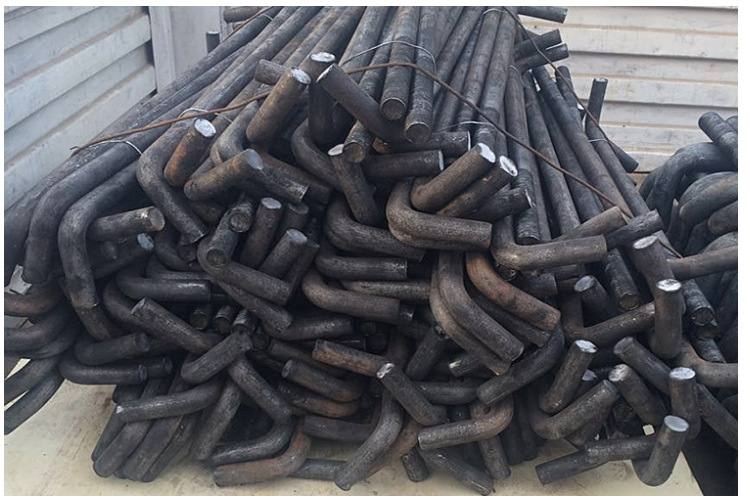 l型地脚螺栓厂家 m20-m30现货7字地脚丝预埋件m16-m52可定做