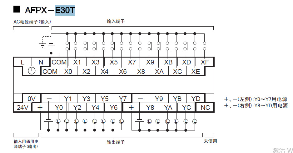 松下plc扩展模块afpx-e30t