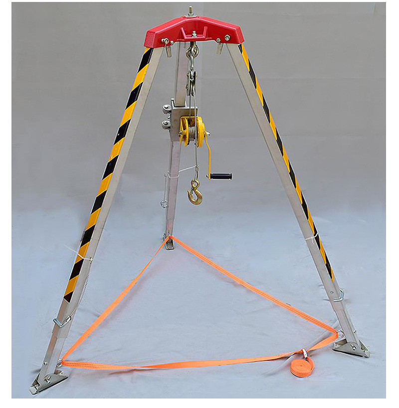 消防救援三脚架可伸缩式起重三脚架铝合金三脚架井口探洞厂家直销