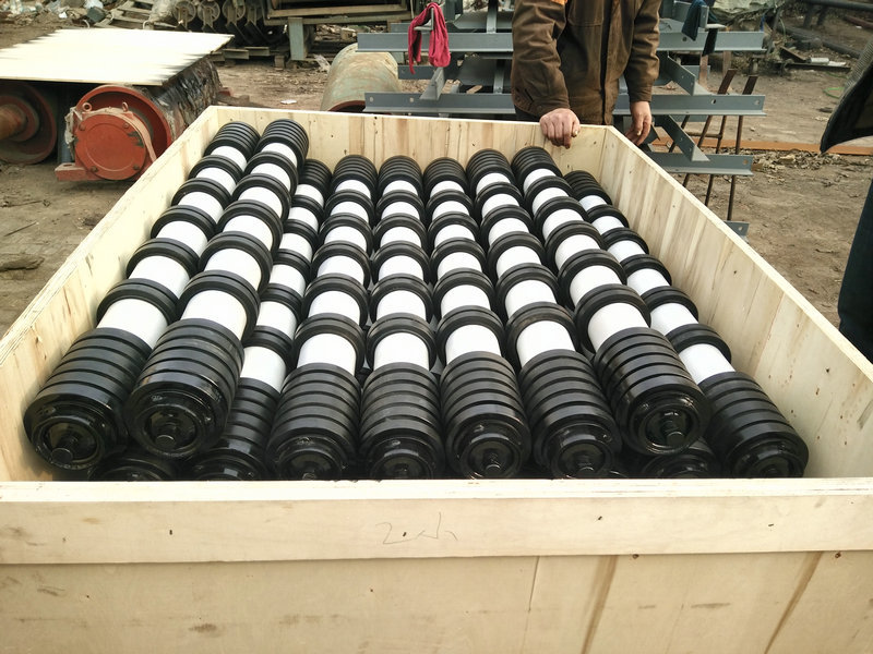 厂家生产加工定制橡胶托辊 批发传送带梳型托辊皮带输送机托辊