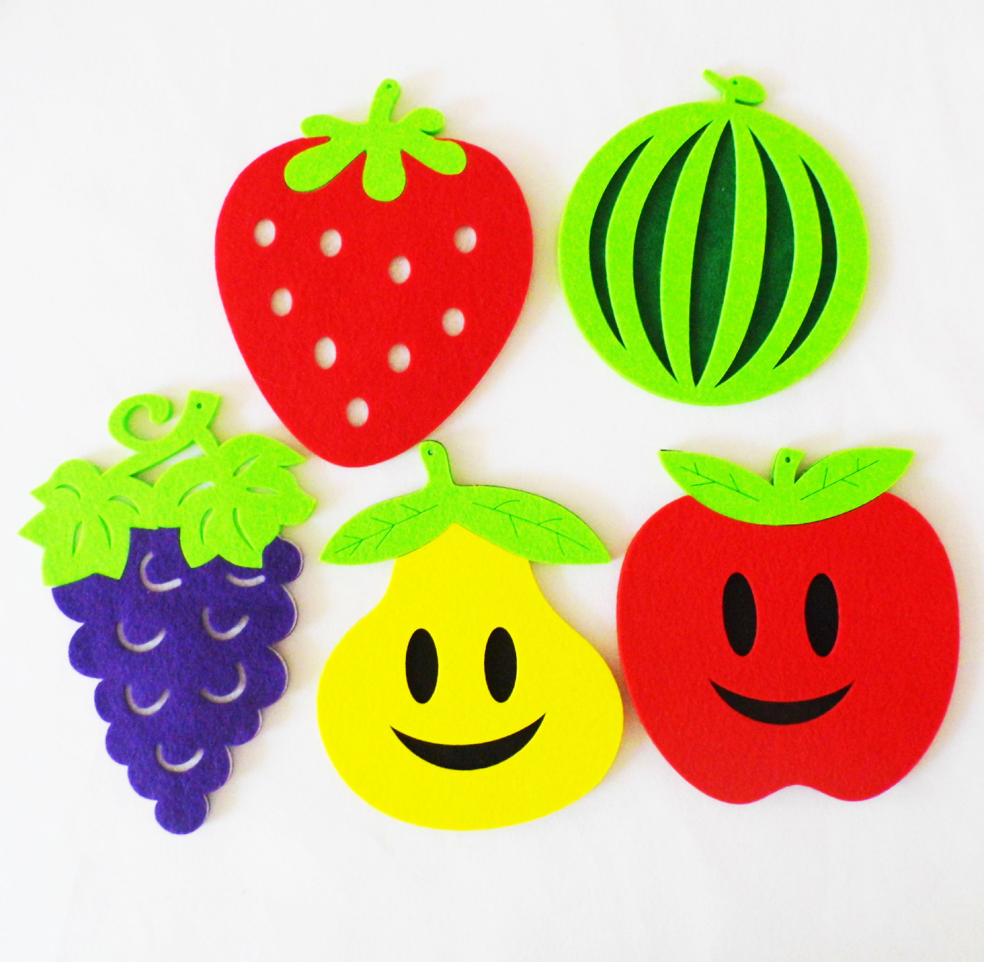 厂家直销商场幼儿园教家走廊装饰挂饰双面卡通水果无纺布吊饰定制