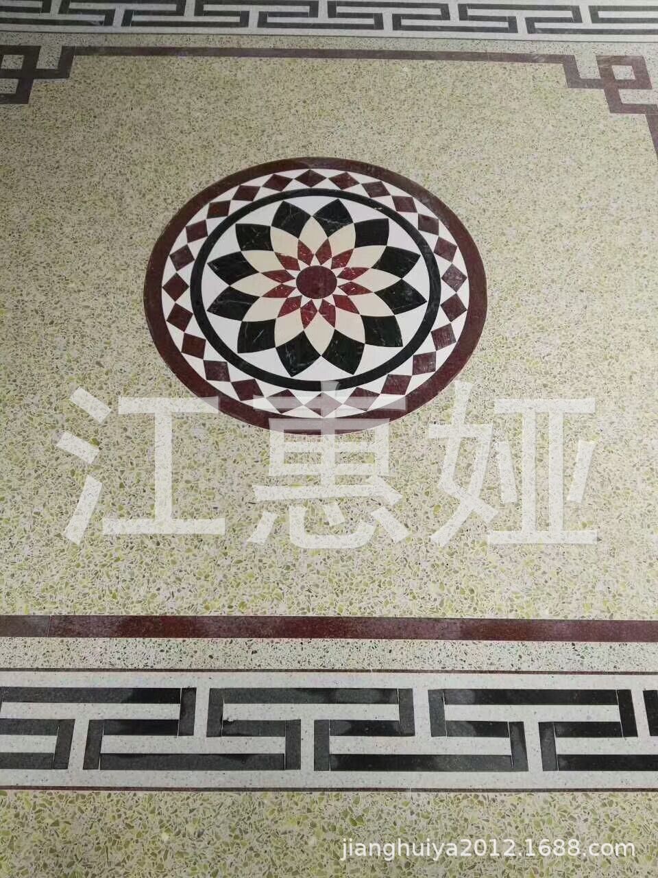 5m大展宏图等仿铜水磨石地坪花厂家直销 质量保证