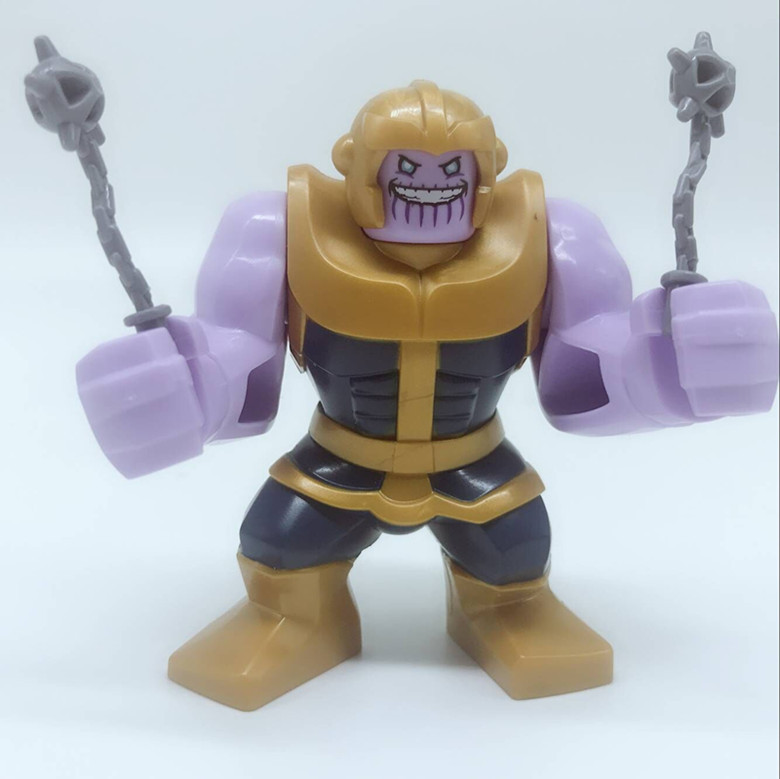 外贸专供sy1060 新款复仇者联盟3灭霸超英系列人仔拼装积