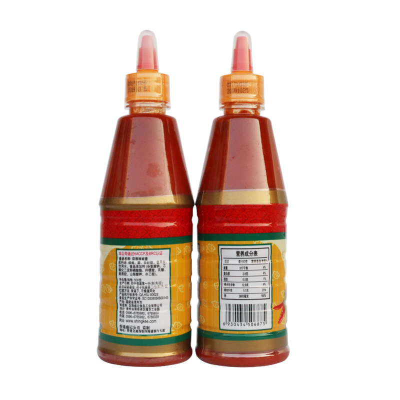 盛记蒜蓉辣椒酱500g*12瓶 辣酱调料 火锅蘸料手抓饼牛杂小吃 蘸料