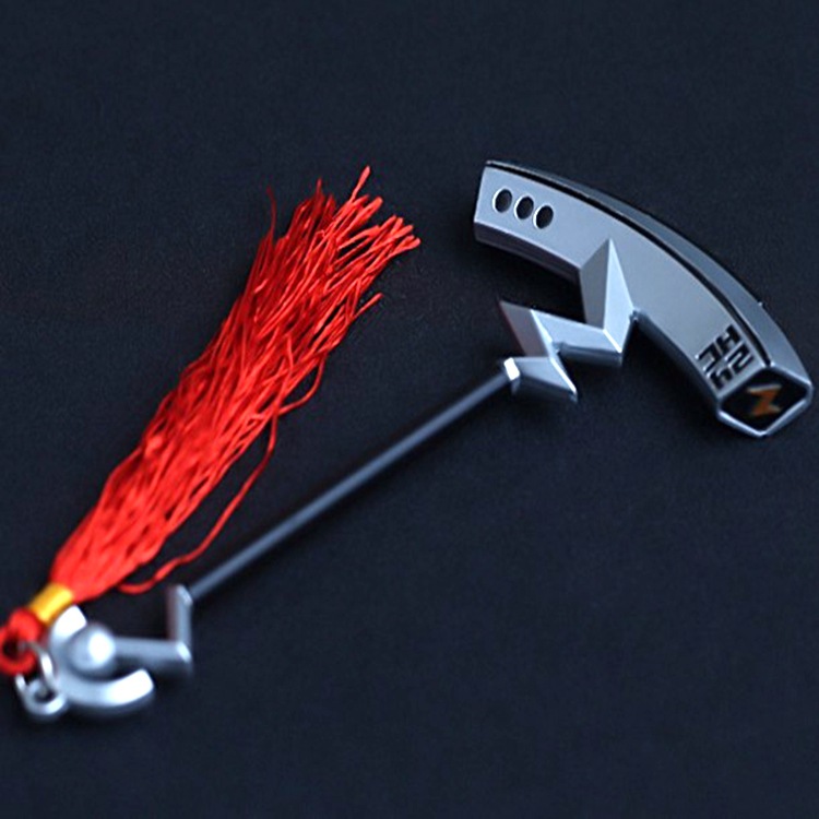 凹凸世界周边 雷狮 雷神之锤 13厘米合金兵器武器钥匙扣挂件