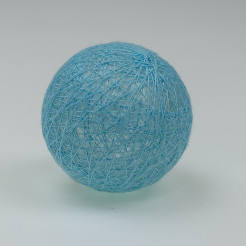 led棉线球配件挂件灯串圣诞树灯串 派对婚礼装饰灯棉球灯彩色