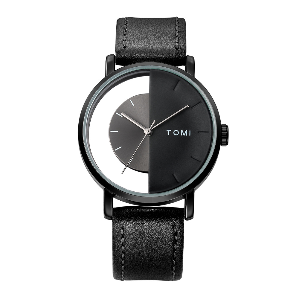 [Small Wholesale] Tomi Temi Hollow Design Pivot Table Neutral Casual Fashion Simple Korean Watch