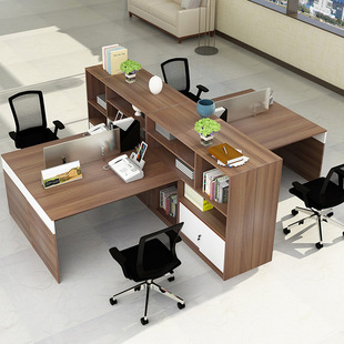 屏风隔断财务员工组合办公桌双人简约现代办公家具职员办公室桌椅