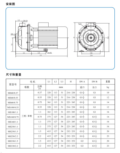 掌柜推荐清水泵ms其他卧式不锈钢离心泵自动南方泵业