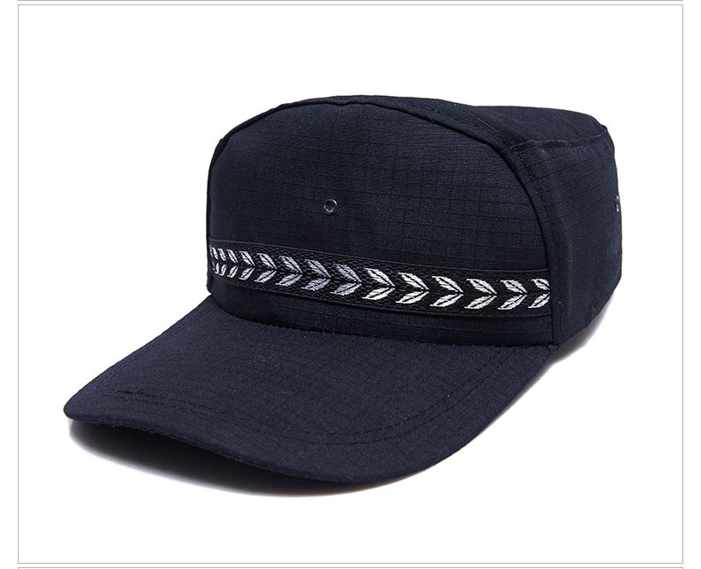 保安鸭舌帽 保安作训服帽保安帽子 通用型保安作训帽黑色作训帽子