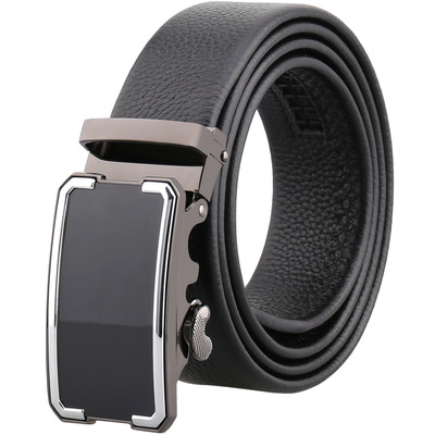 直销头层皮牛皮带男士皮带自动扣真皮 男士商务裤带ly88952-5