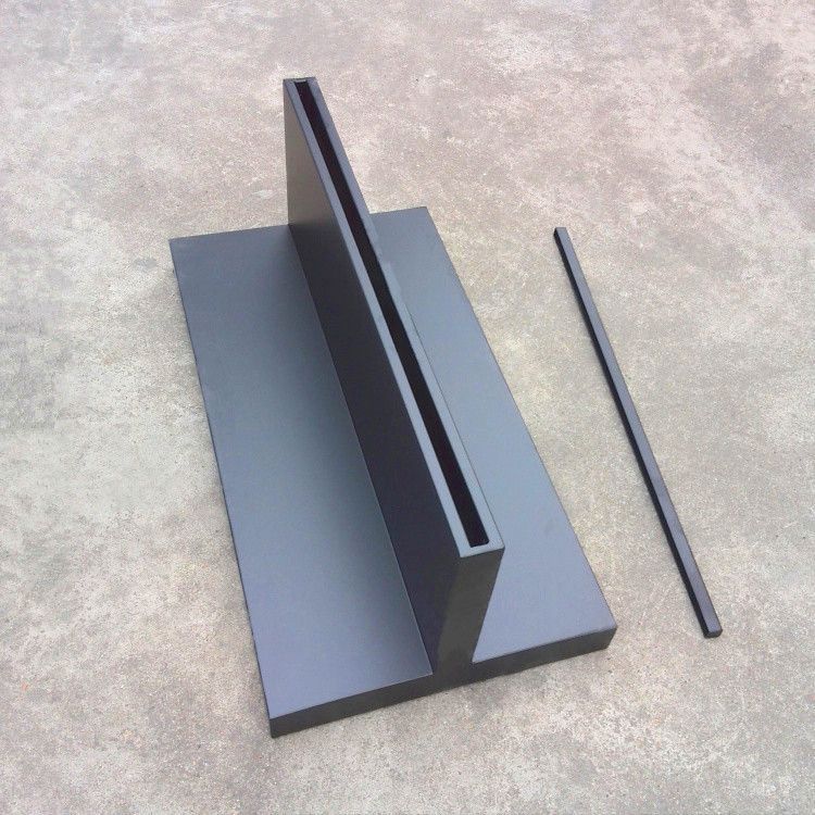 广告牌底座黑色t形展示架丝印logo广告牌方形底座玻璃立牌水牌