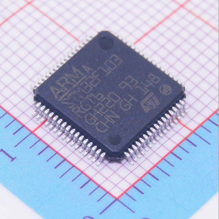 供应st(意法半导体) stm32f103rgt6 mpu微处理器 stm单片机qfp64