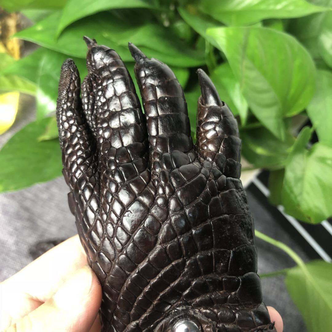鳄鱼皮爪子钥匙扣 鳄鱼抓子礼品挂件扣男士汽车个性高档