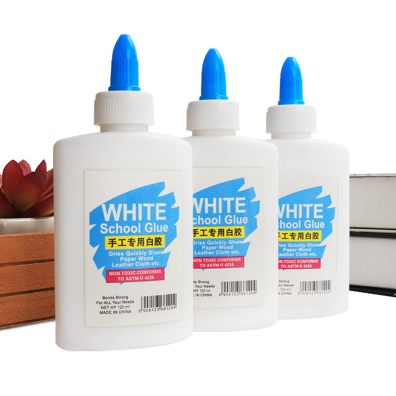 120ml白胶胶 办公文教学生手工课胶水 可手洗diy木制手工白胶