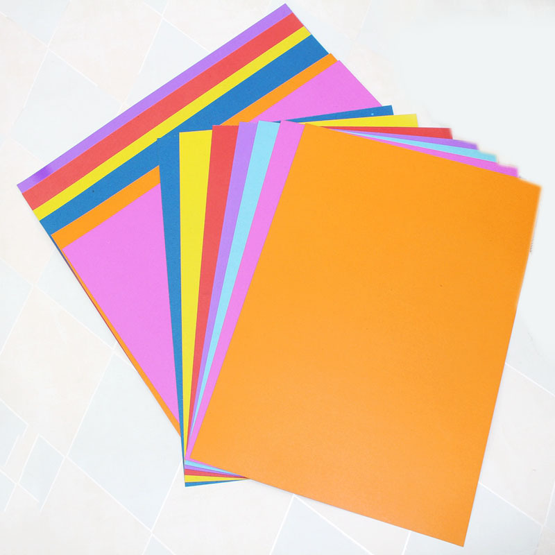 智想8k彩色卡纸7色卡纸180g手工纸 36*25cm 幼儿园diy制作材料k72