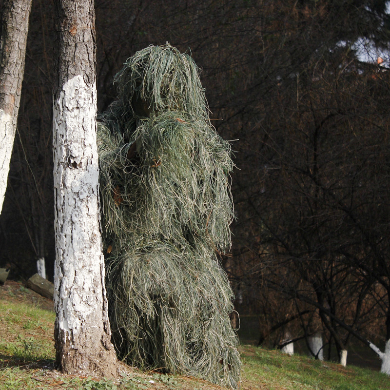 大号伪装服吉利服丛林迷彩隐身衣伪装服军迷彩服战术军迷服毛刺服