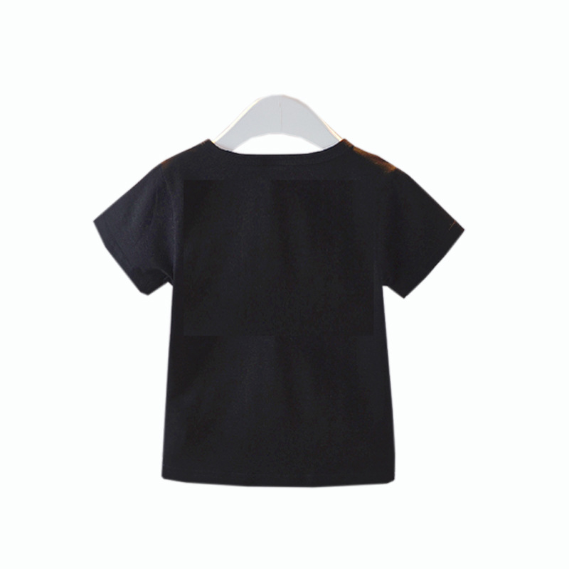 bd01三水一吉夏季短袖2019新款t恤韩版中小童纯棉纯色儿童半袖潮
