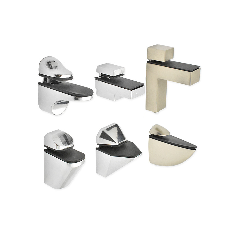 可调玻璃夹鱼嘴夹 层板托架f夹玻璃托架鹰嘴夹层板支架 夹3-32mm