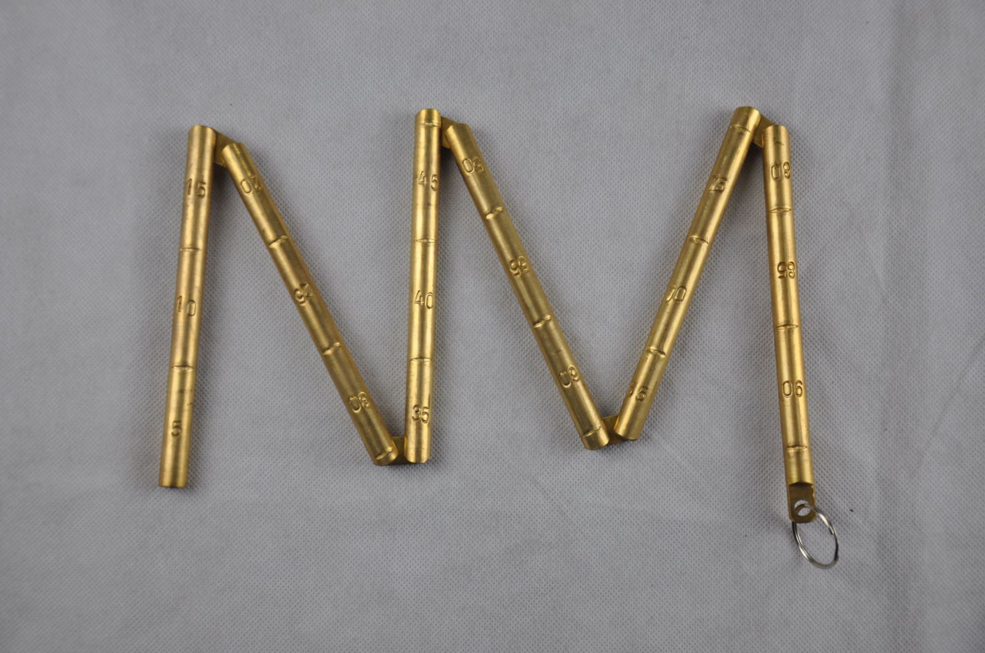 船用测深杆测水深铜刻度尺/五折叠式测试杆/量水深尺测深 370306