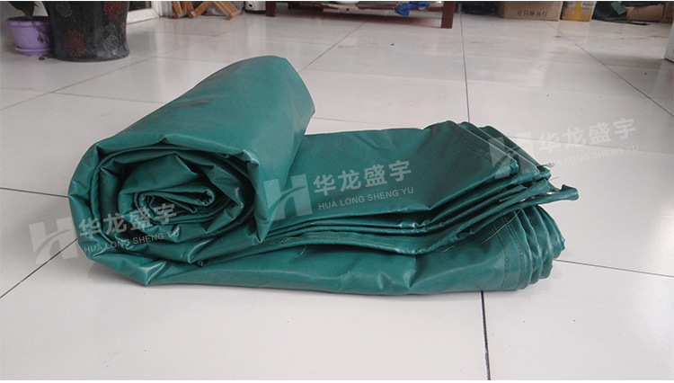 华龙盛宇批发加厚高强丝防雨篷布 防水防晒耐高温pvc涂层布定做