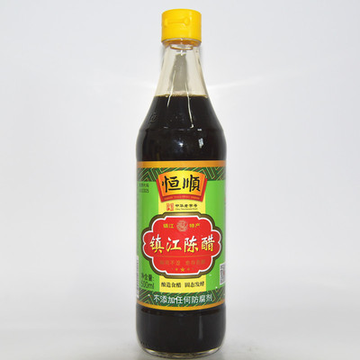 批发正品恒顺镇江陈醋500ml *12瓶酿造食醋 镇江特产超市餐饮专供