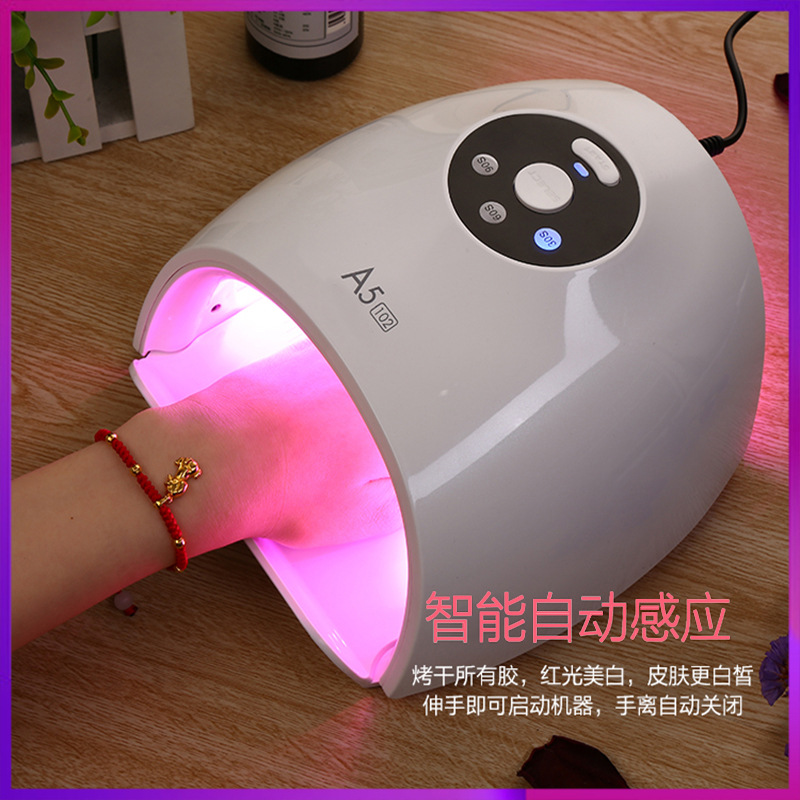 New Hot Lamp Nail Heating Lamp 48W Quick-Drying Nail Phototherapy Machine Sun UV Nail Lamp Not Black Hand Cross-Border