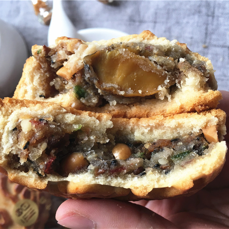 中秋海鲜月饼礼盒海参鲍鱼八月十五礼盒散装批发接团购公司福利单