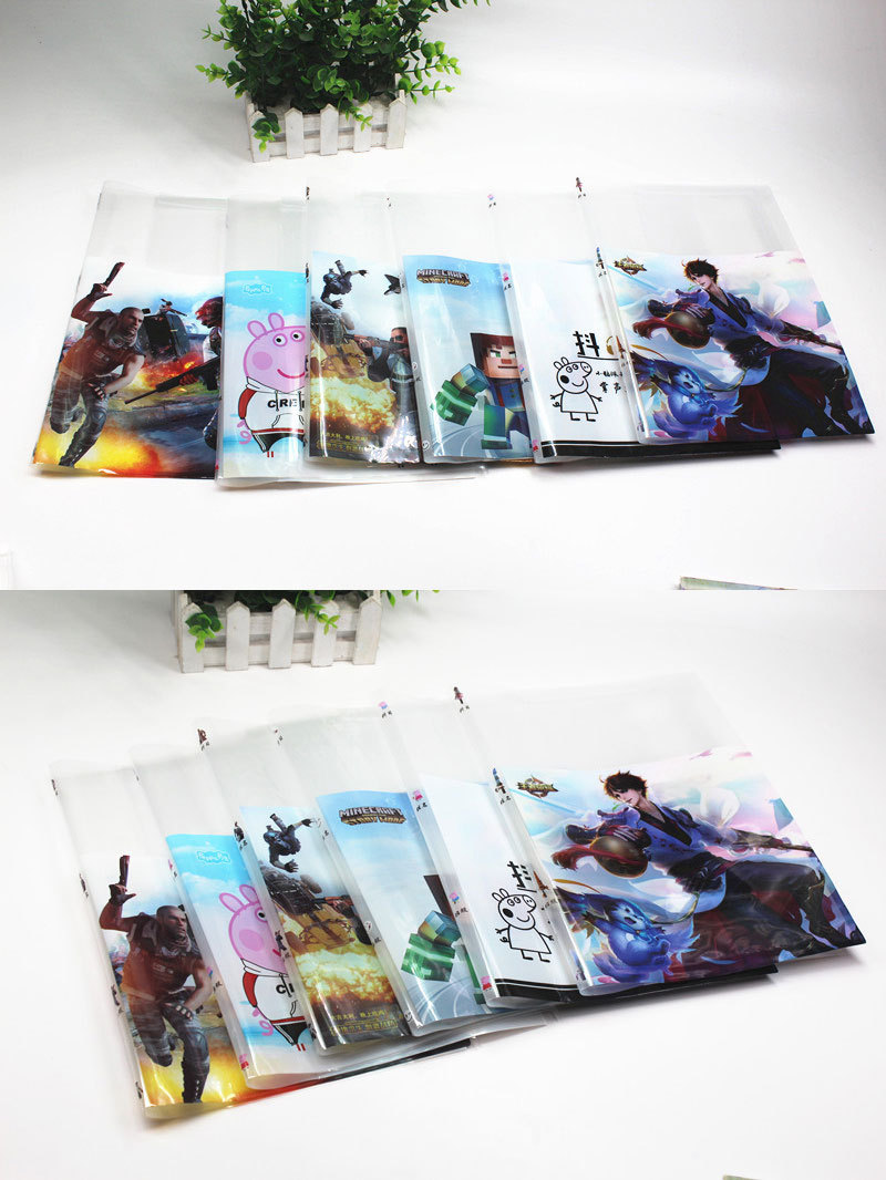 吉祥鸟彩色卡通书套书皮 学生包书皮 卡通彩印可爱书套 批发