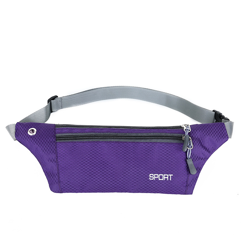 跨境waist bag跑步腰包 运动隐形腰包女 户外多功能超薄防盗腰包