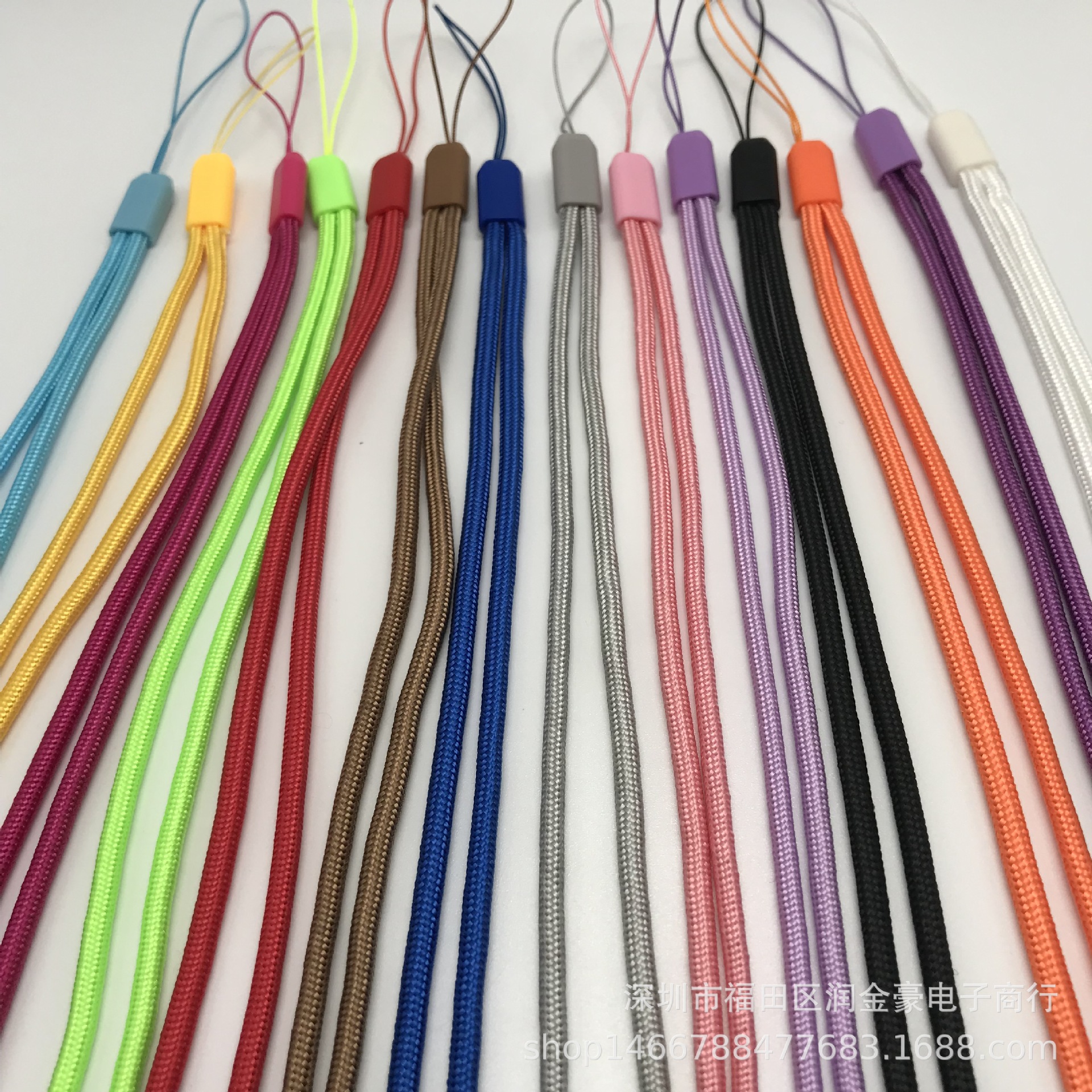 3.0mm round Nylon Mobile Phone Lanyard Woven Long Lanyard Toy Factory Card Certificate Water Cup Flashlight Hang Rope