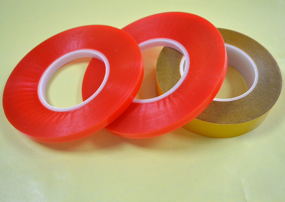 强力耐高温pet双面胶带 红膜无痕双面胶 红膜双面胶 各种规格定制
