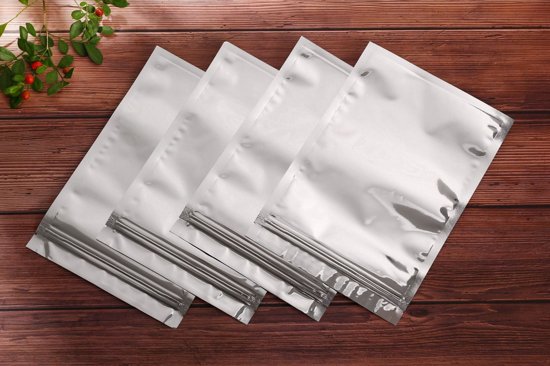 镀铝自封骨袋平底袋铝箔封口袋不透光食品包装袋密封袋