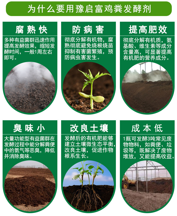 发酵鸡粪有机肥的鸡粪发酵剂购买