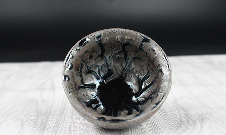 正宗建阳建盏主人杯茶树盏原矿铁胎功夫陶瓷曹斌九龙盏源产地直销