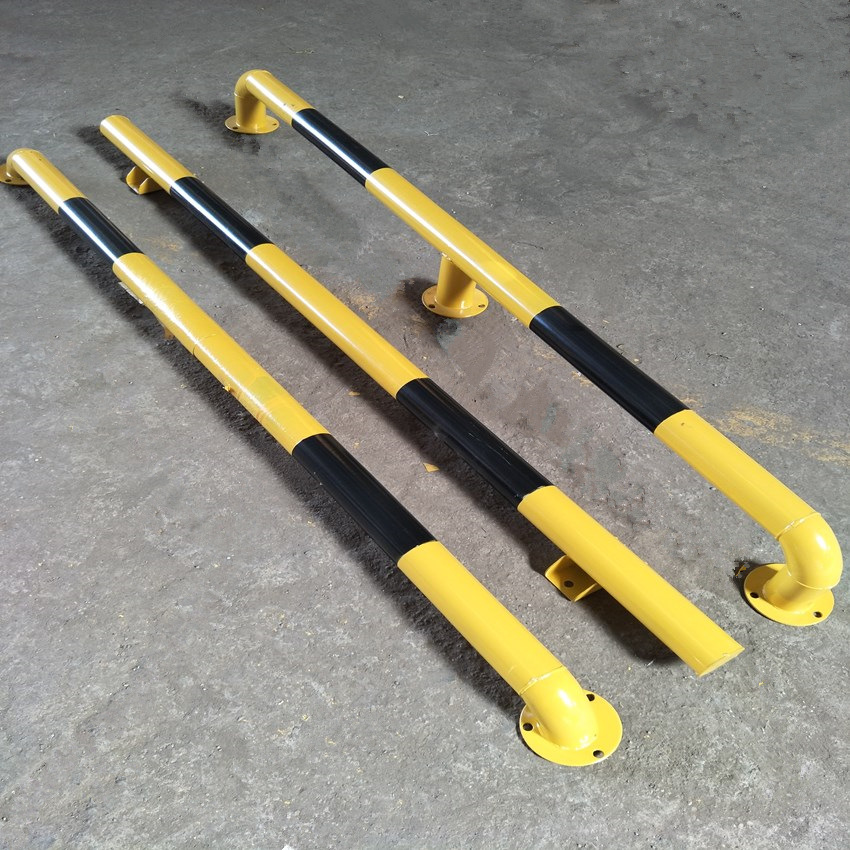 停车位挡车器 车库倒车限位器 汽车u型车轮定位器钢管防撞栏